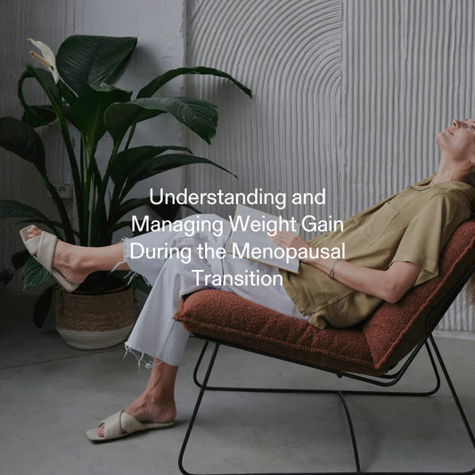 A woman understanding managing weight gain during the menopausal transition