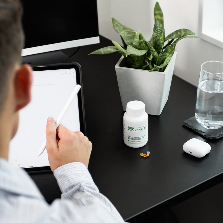 Take Calocurb 1 hour before a meal. Best results observed when taken on an empty stomach.